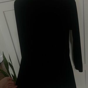 Elegant Black Long Sleeve Dress